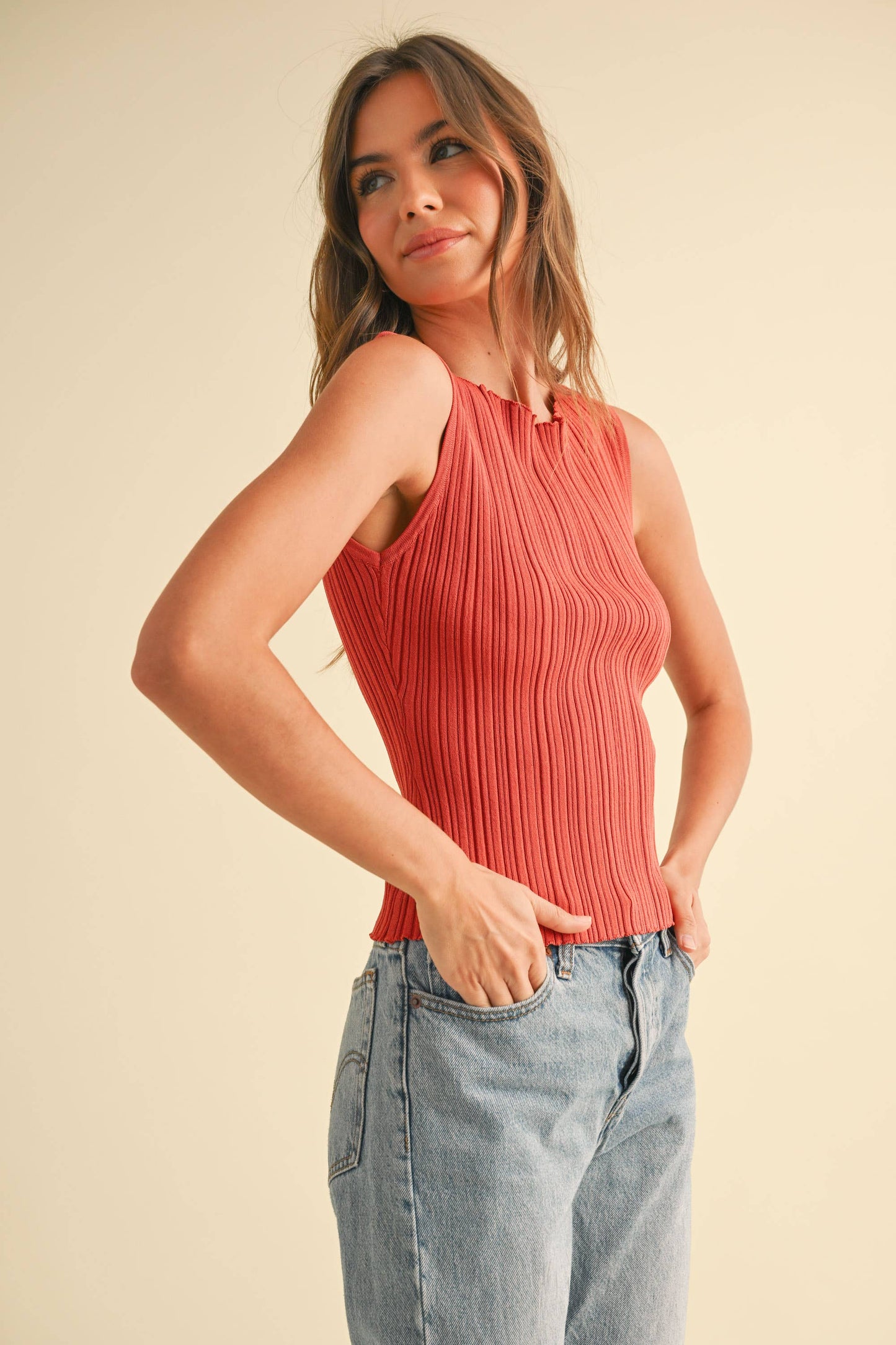 Hannah Top Rose Gold