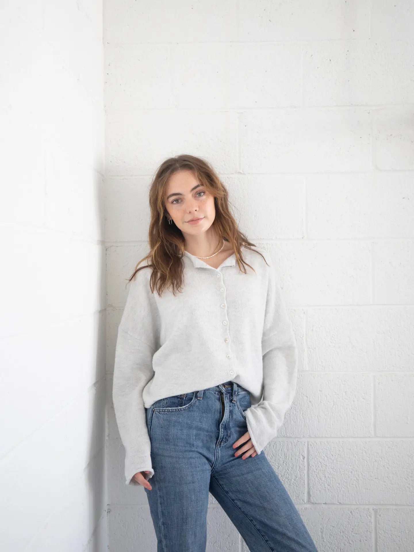 Lainey Cardigan Light Grey