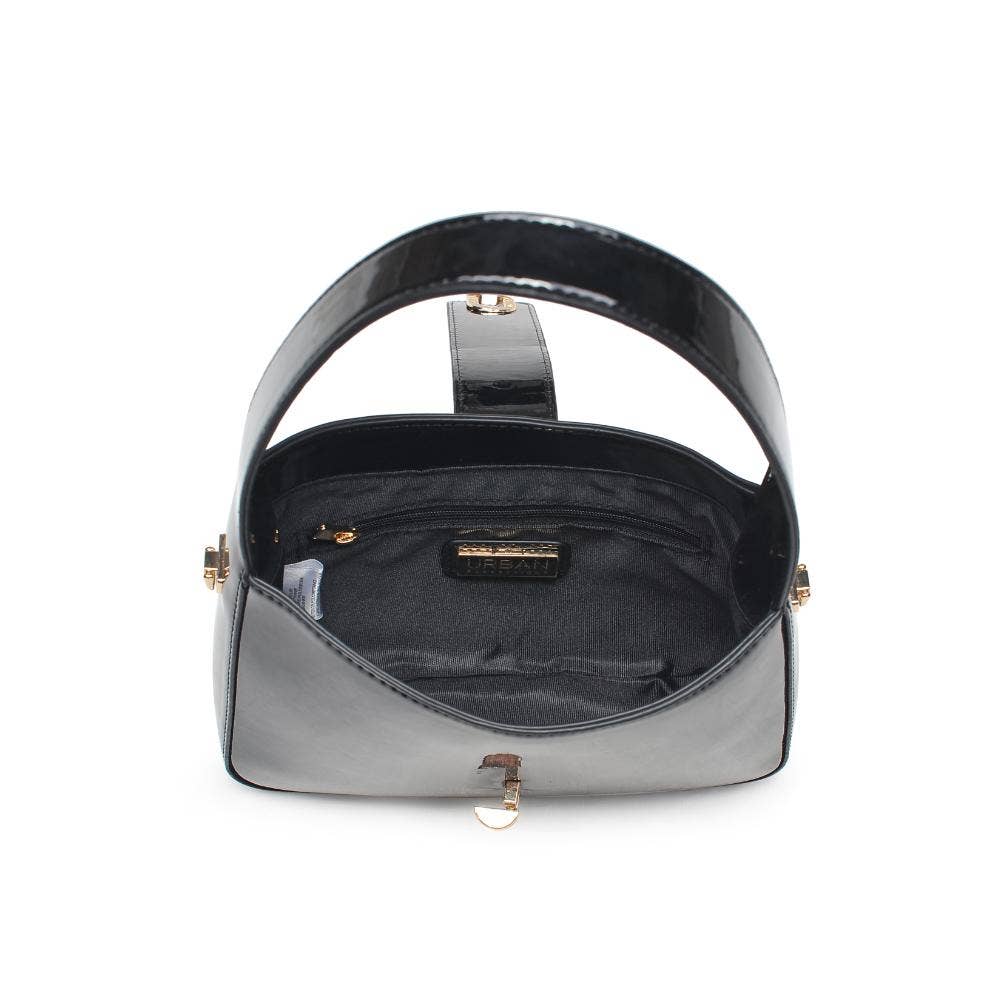 Paige Patent Crossbody Black