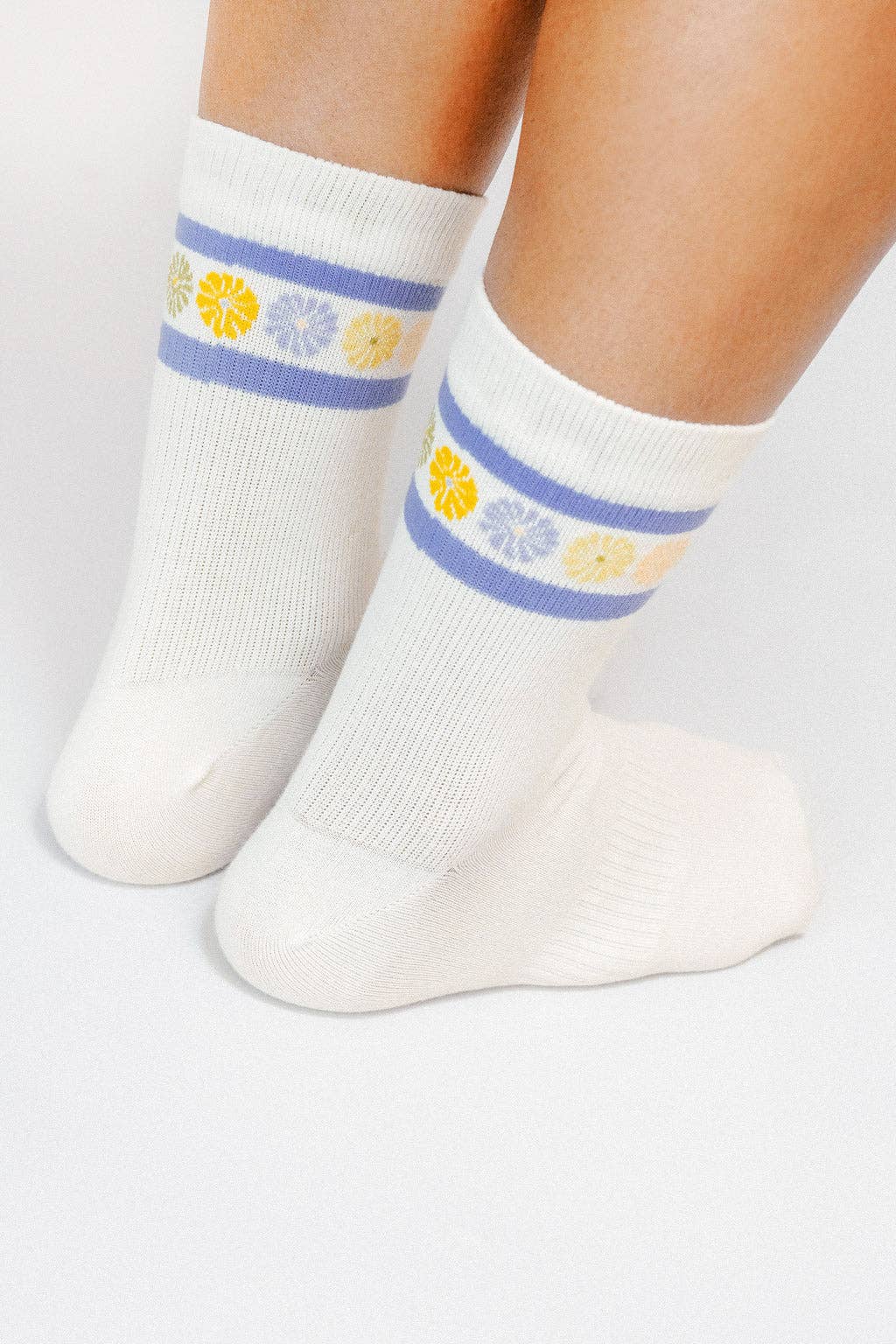 Flower Crown Ankle Sock
