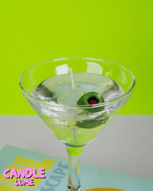 Dirty Martini Candle Olive Juice