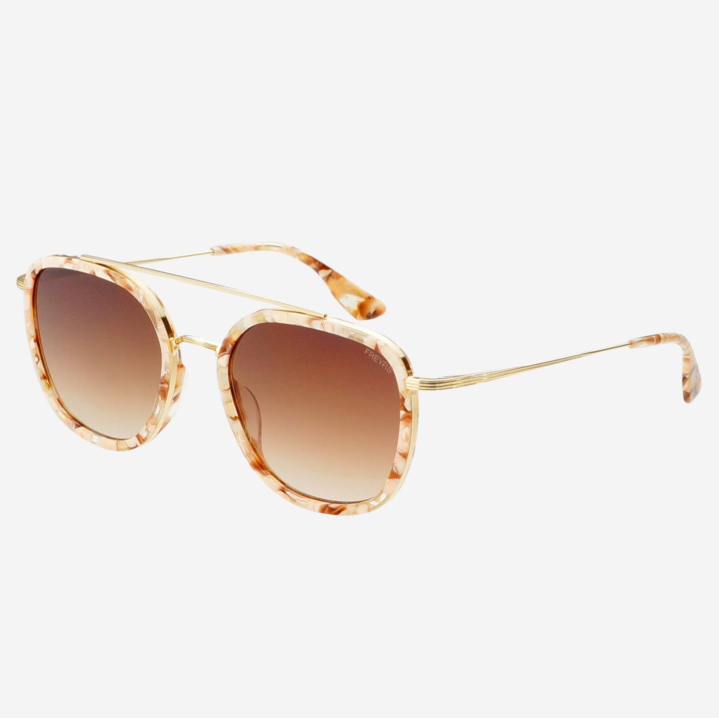 Weston Sunglasses: Pink Pearl / Brown