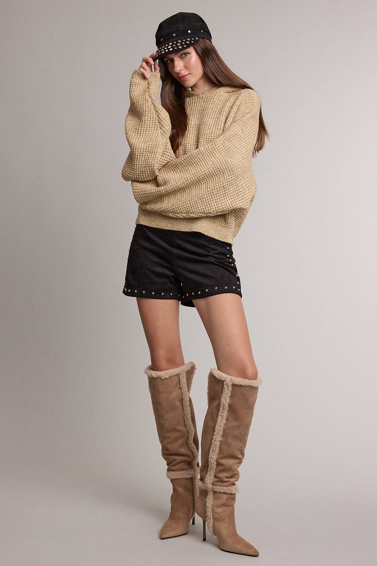 Erika Waffle Hoodie