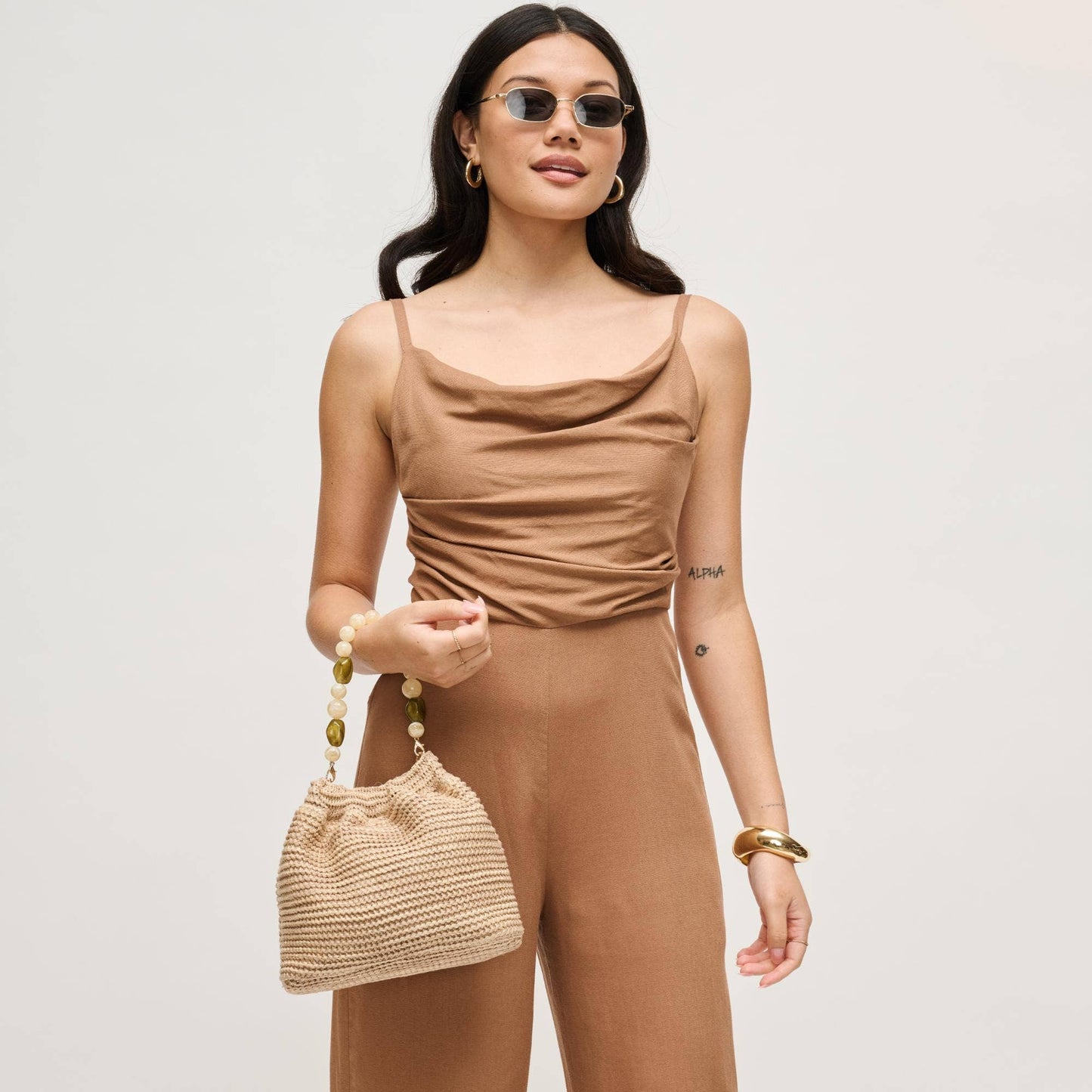 Emery Bucket Bag Natural