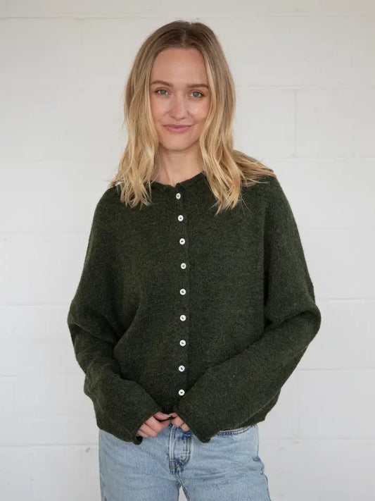 Lainey Cardigan Hunter Green