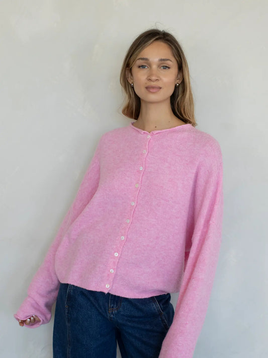 Lainey Cardigan Pale Pink