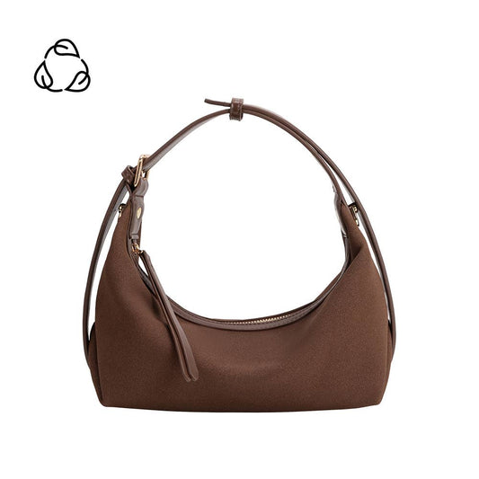 Lilith Vegan Suede Bag Brown