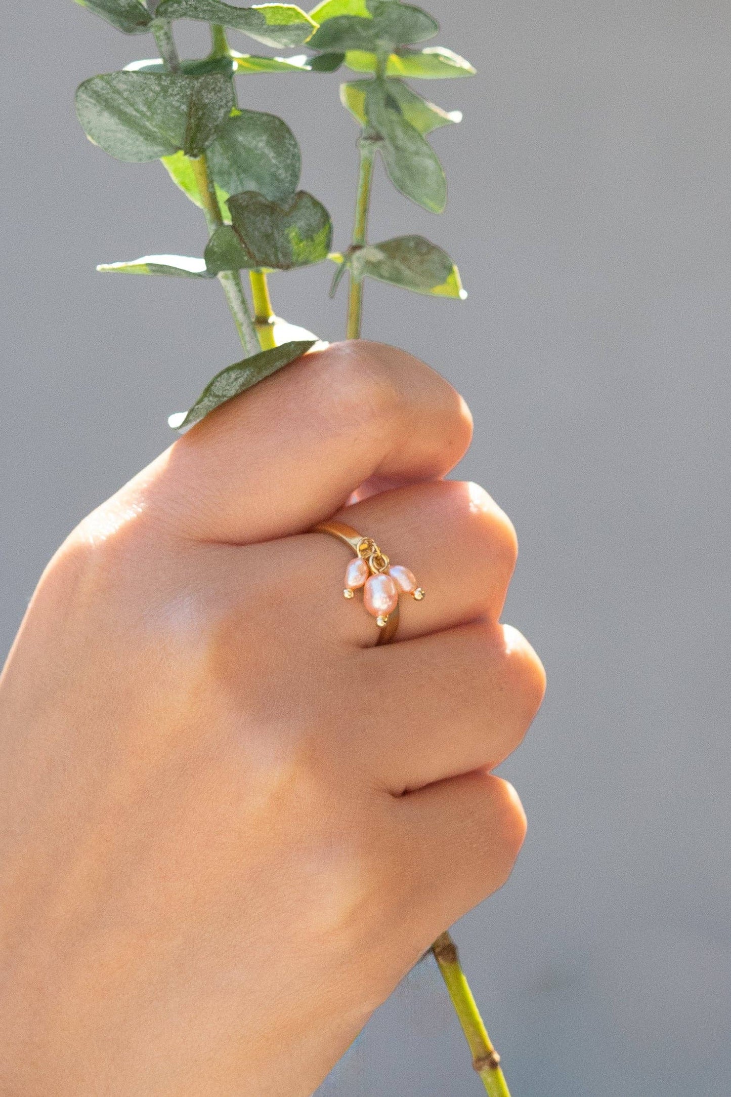 Emily Charm Ring Pearl