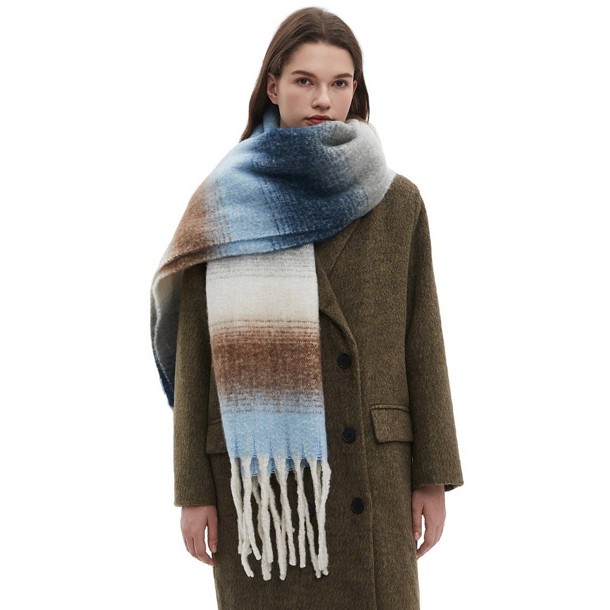 Gradient Scarf Blue