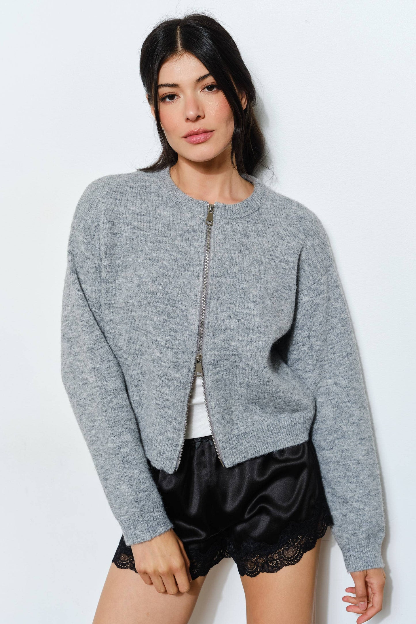 Kristan Zip Up Cardigan
