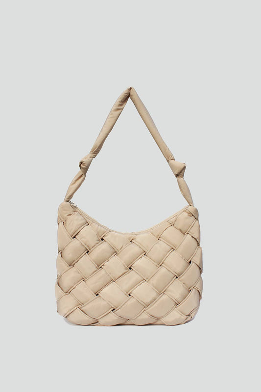 Khloe Nylon Tote Ivory
