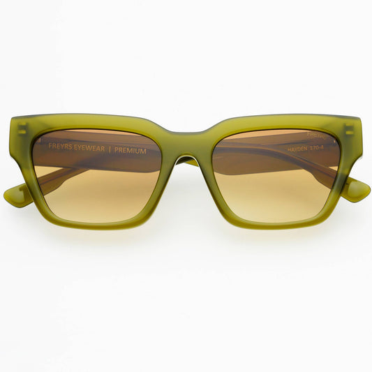 Hayden Rectangular Sunglasses Olive