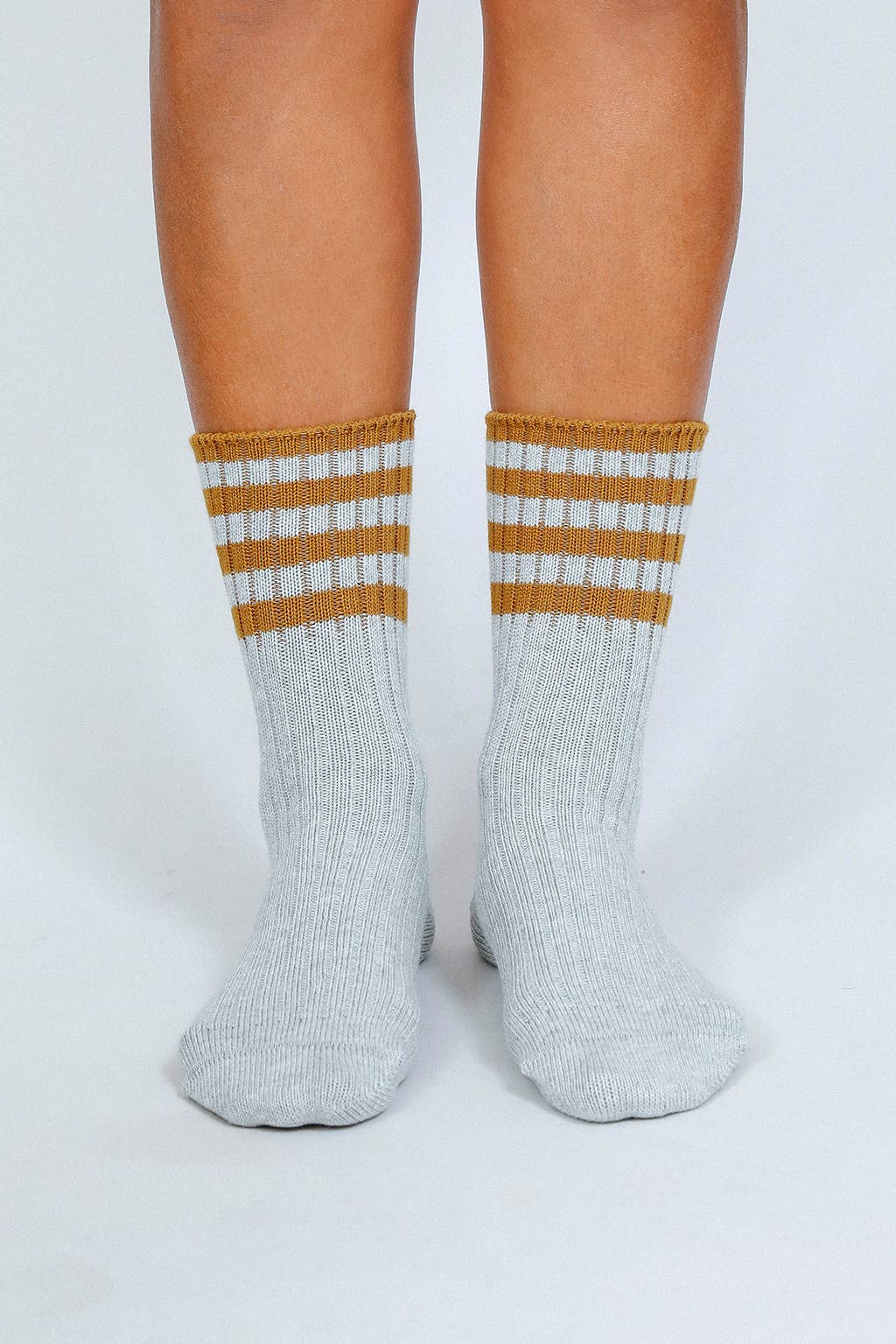 Lexi Crew Sock: Heather Grey
