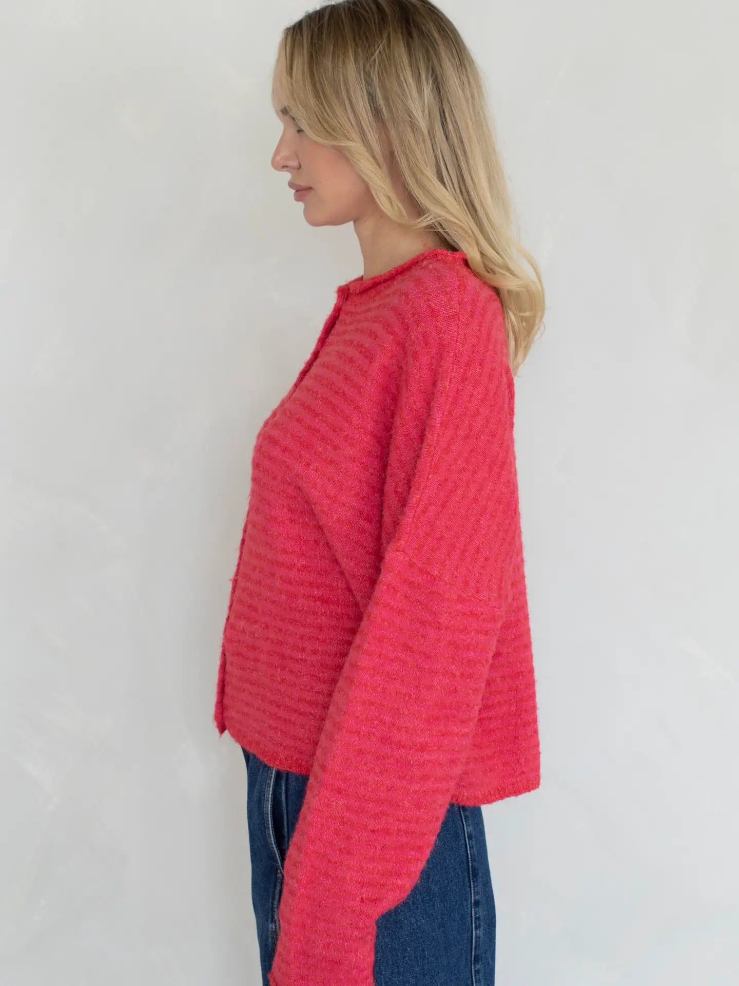 Lainey Cardigan Cherry Stripe
