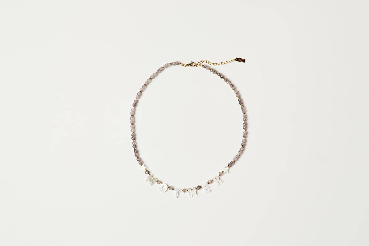 Mother Bead Necklace Marble