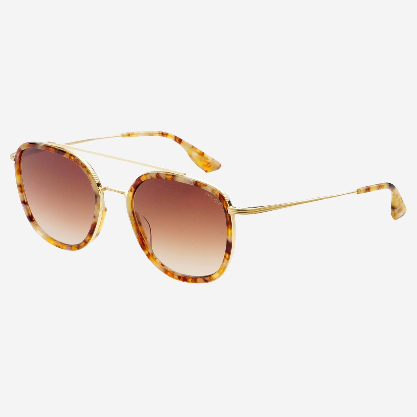 Weston Round Sunglasses Brown Pearl