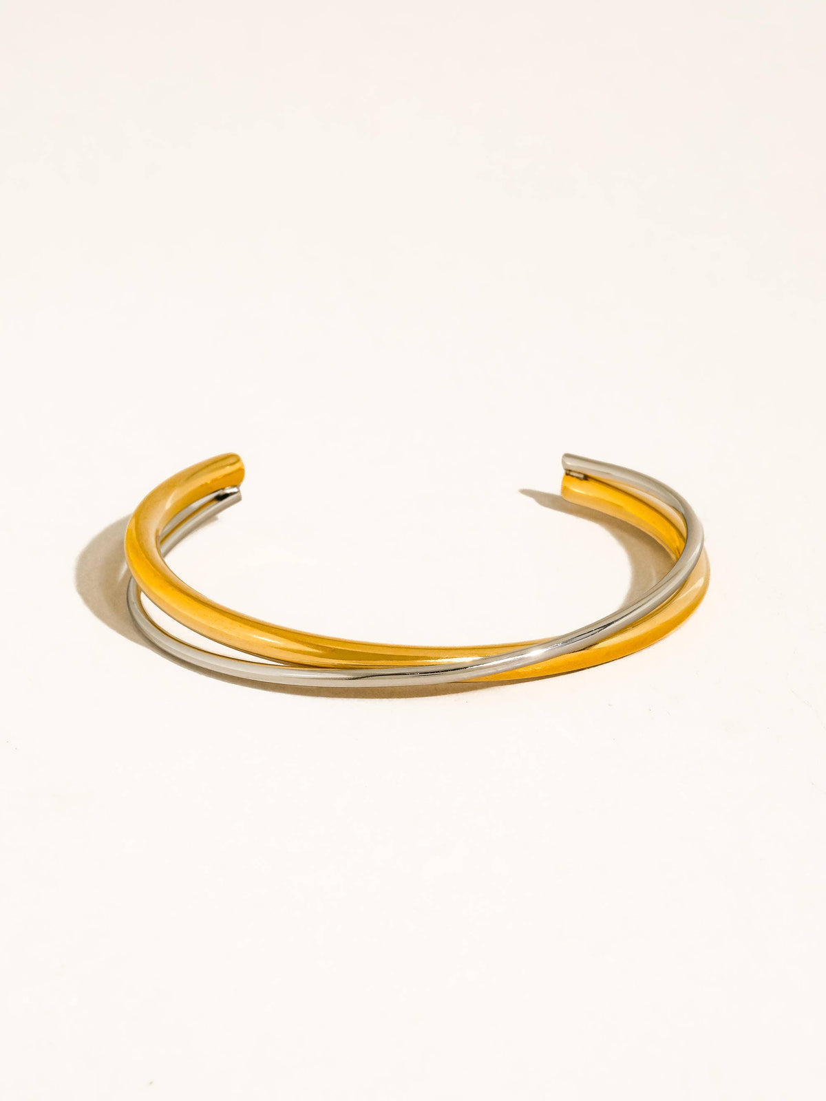 Crossover Cuff Bracelet: Multi-Colored