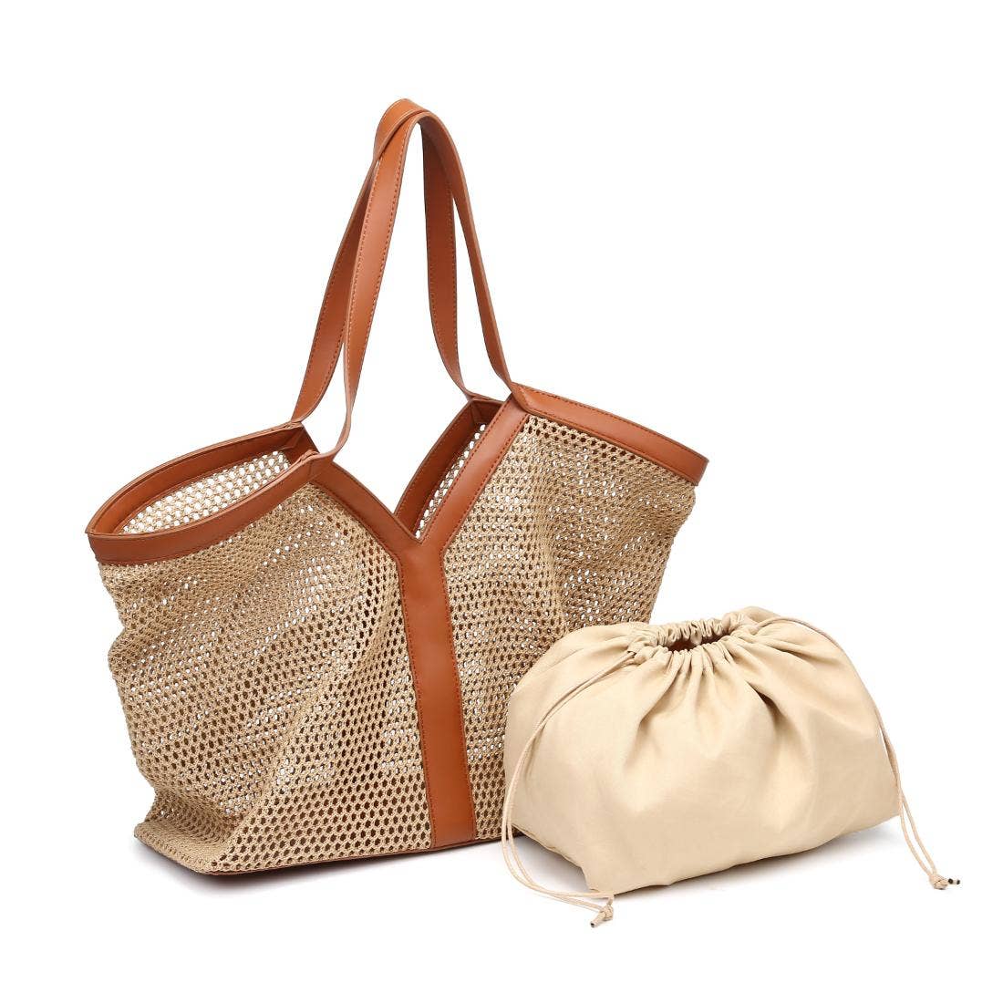 Nanette Tote: Natural Tan