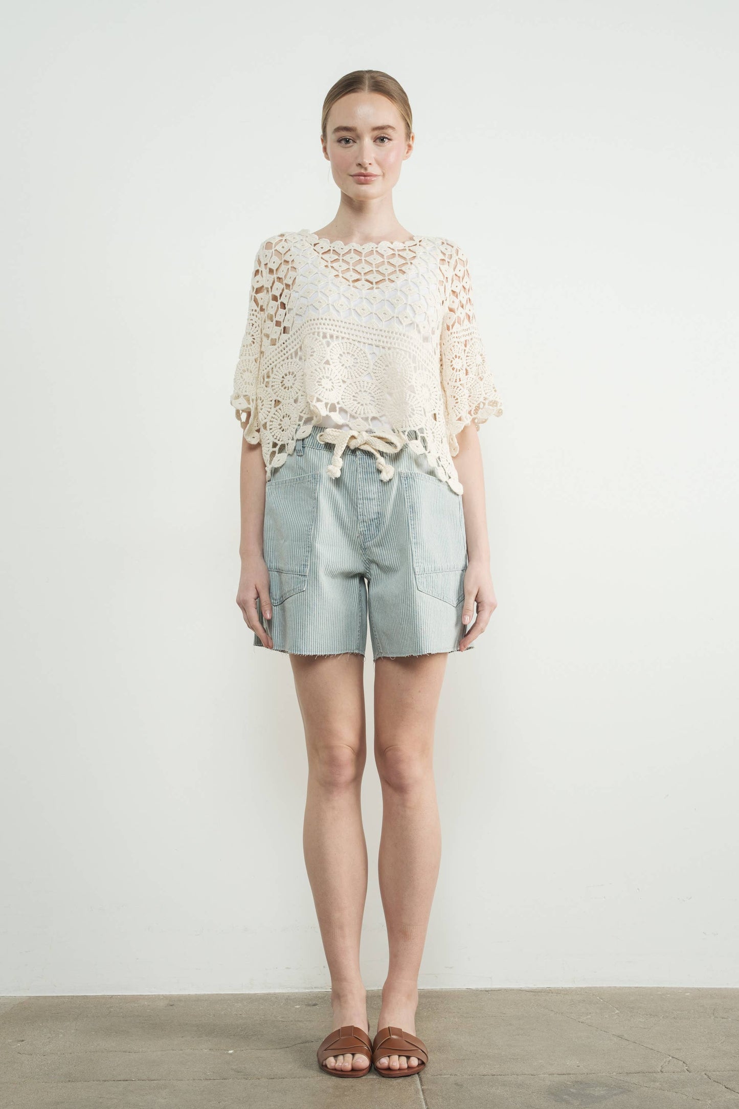 Huntington Shorts Denim Stripe