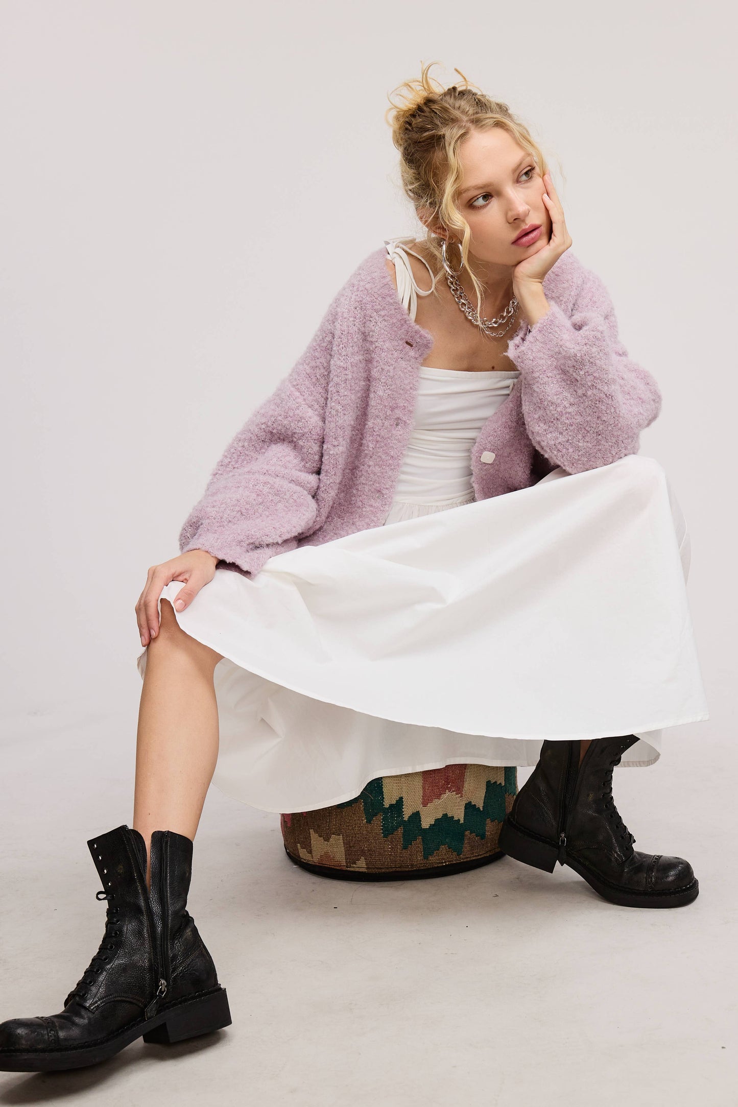 Piper Cardigan Lavender