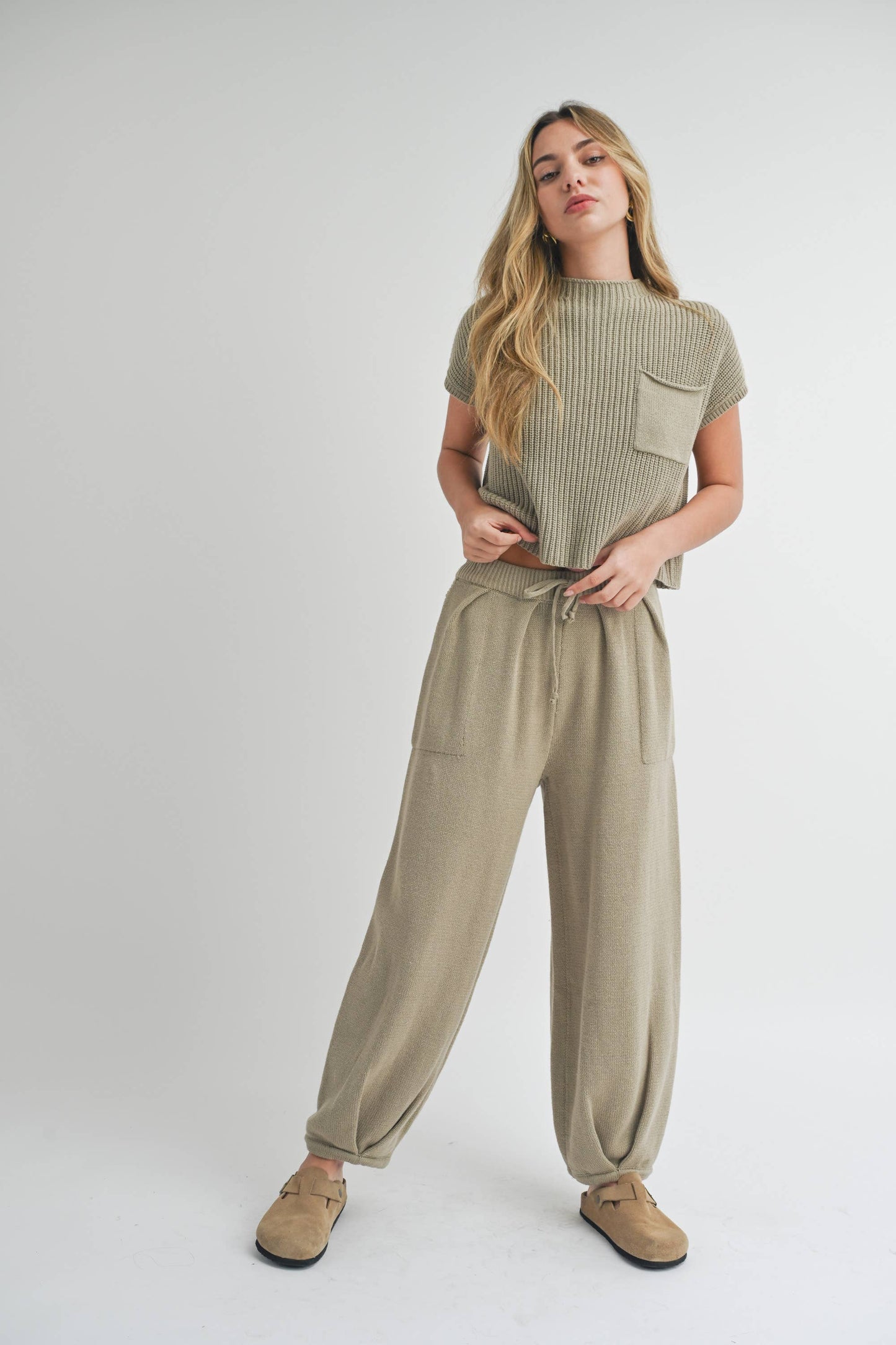 Half Moon Pants Olive