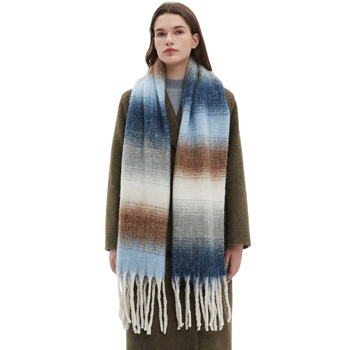 Gradient Scarf Blue