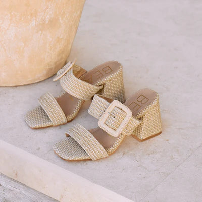 Lucy Heeled Sandal Beige
