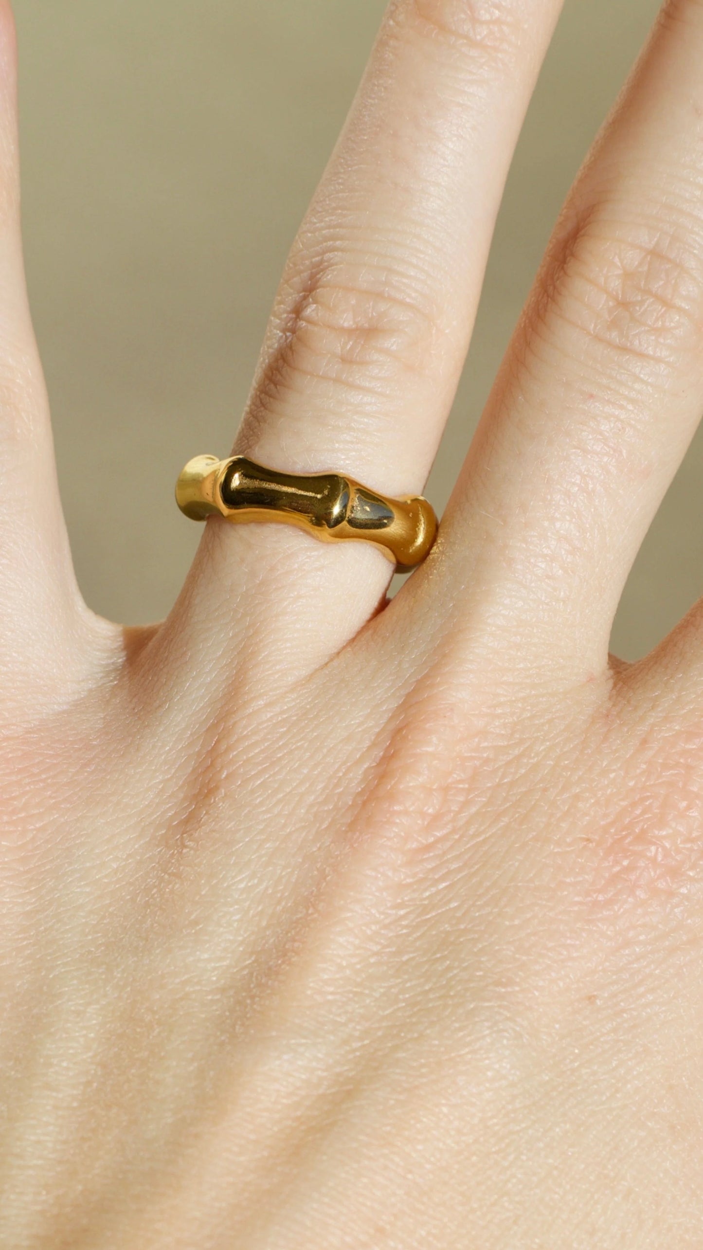 Bamboo Buckle Ring
