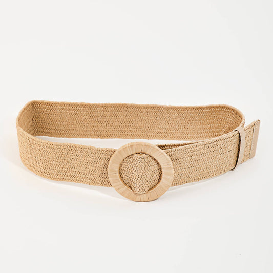 Braided Circle Buckle Belt