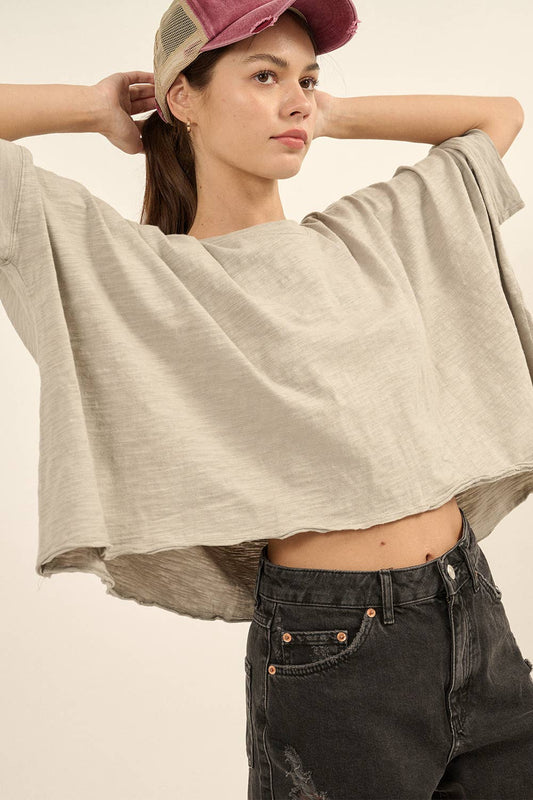 Beach Head Slub Tee Grey