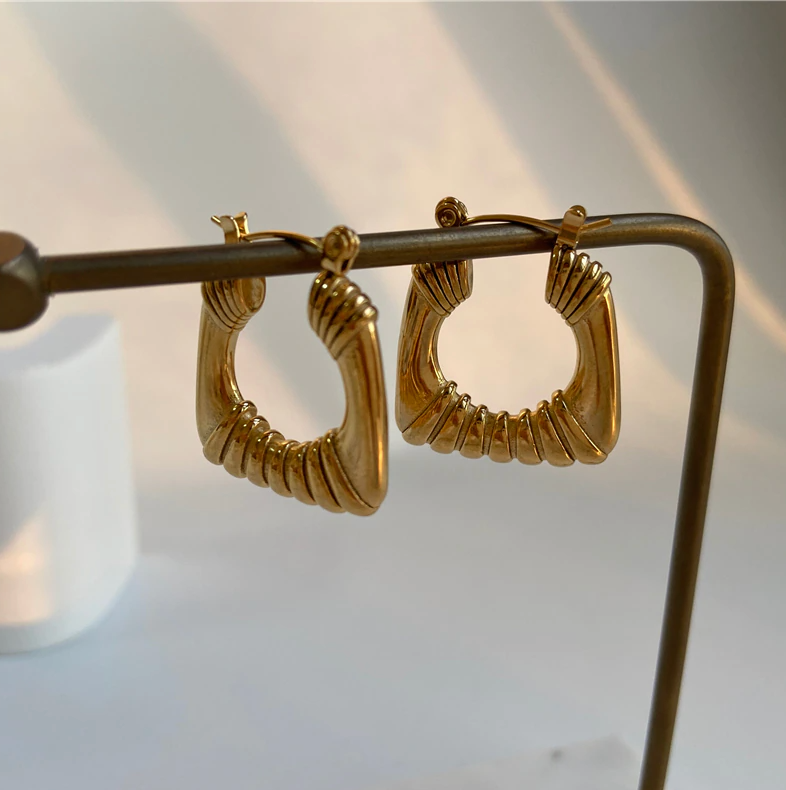 Square Statement Hoops