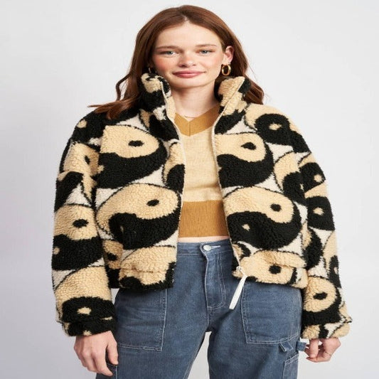 Yin Yang Sherpa Jacket