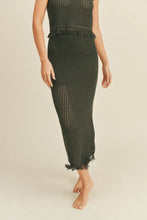 Load image into Gallery viewer, Lost Seas Crochet Skirt Black
