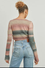 Load image into Gallery viewer, Cutout Sleeve Crop Sweater
