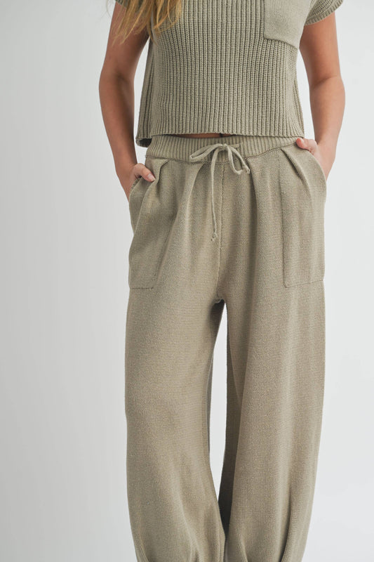 Half Moon Pants Olive