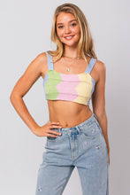 Load image into Gallery viewer, Brightside Wavy Knit Crop Top
