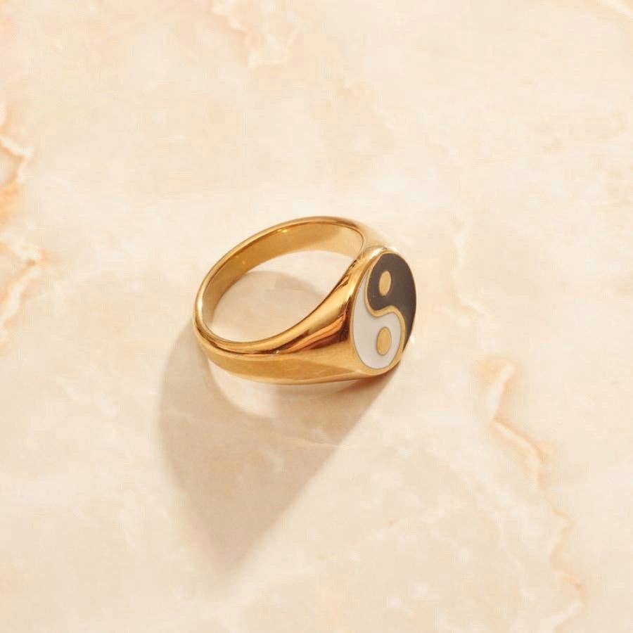 Yin & Yang Signet Ring