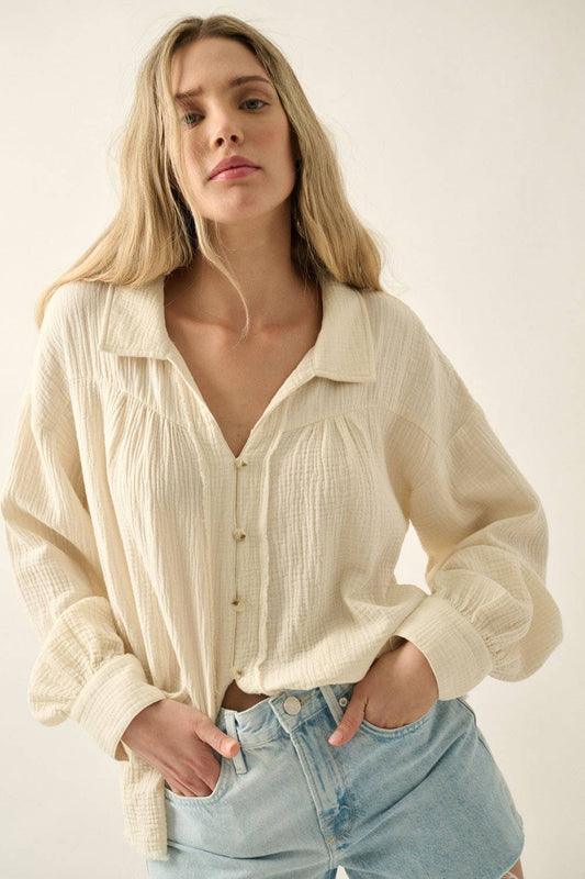 Juliette Button Down Top