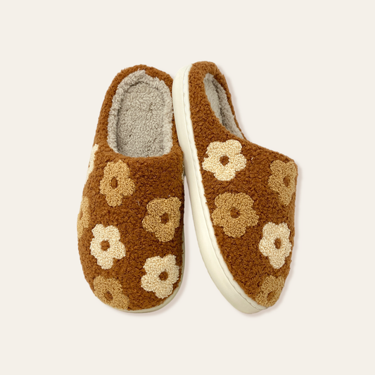 Confetti Garden Slipper Brown