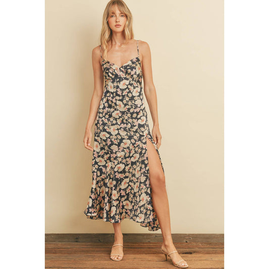 Indigo Garden Midi Dress