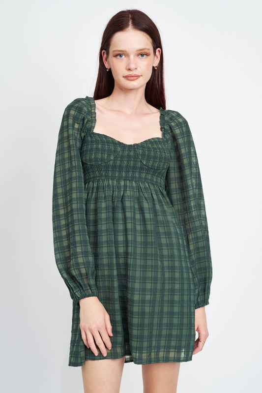 Piper Plaid Mini Dress