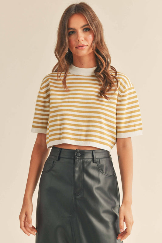 Elsie Knit Top Mustard