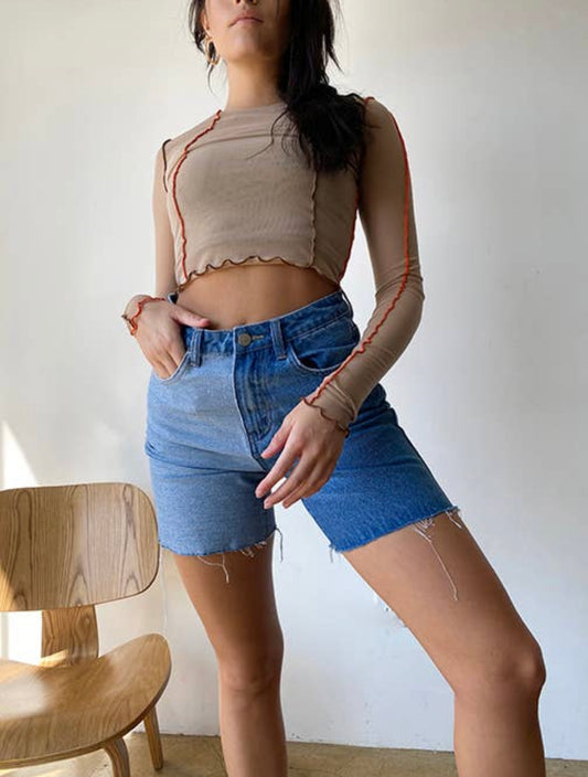 Barely There Mesh Top
