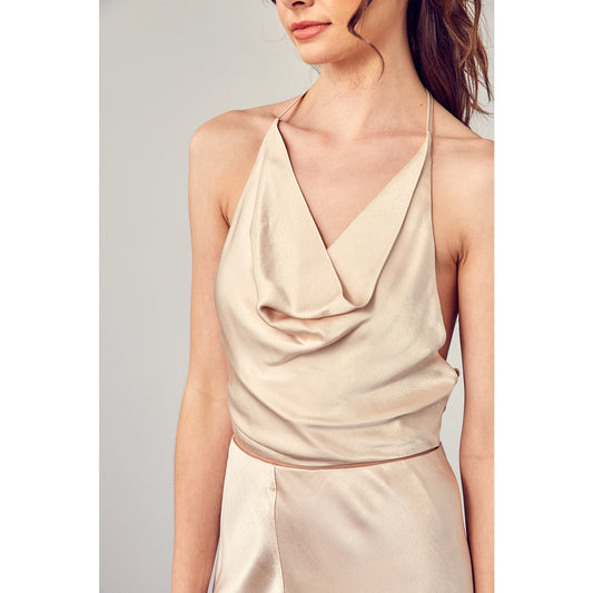 Champagne Hour Halter Top