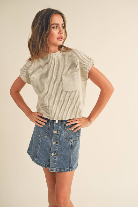 Half Moon Sweater Stone