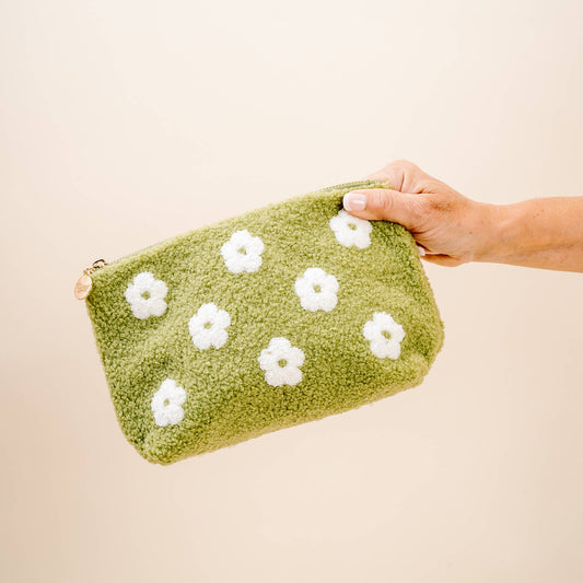 Confetti Garden Teddy Pouch Green