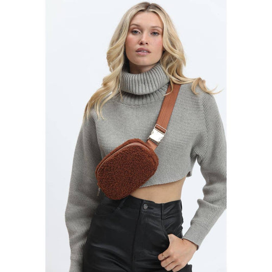 Santi Sherpa Belt Bag Tan