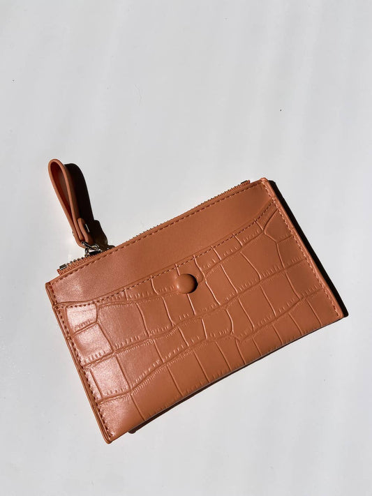 Lucy Card-Holder Wallet Orange