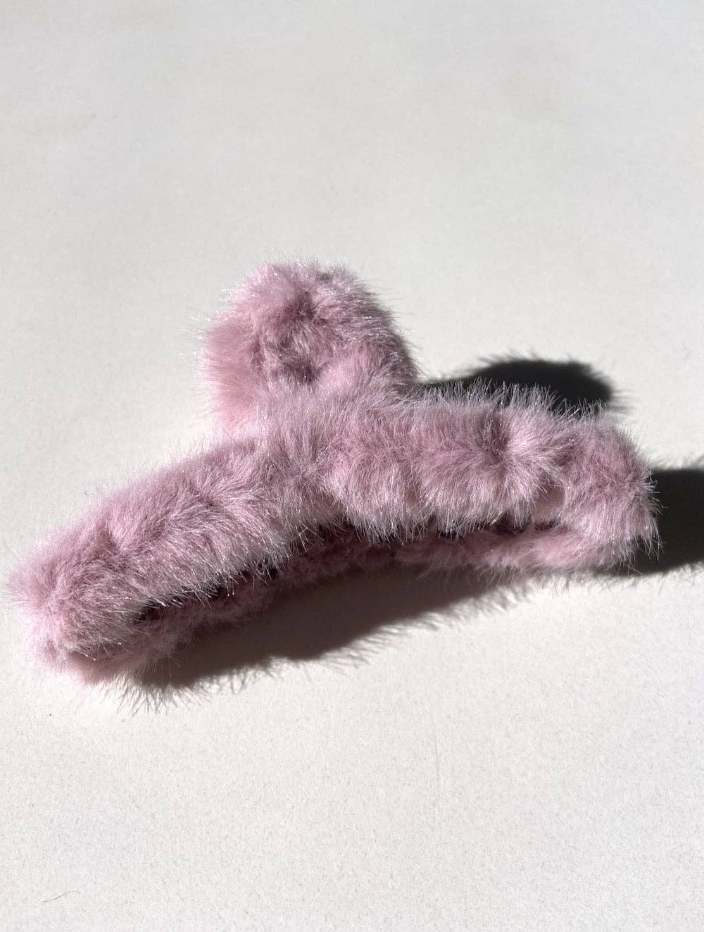 Fluffy Hair Claw Pink