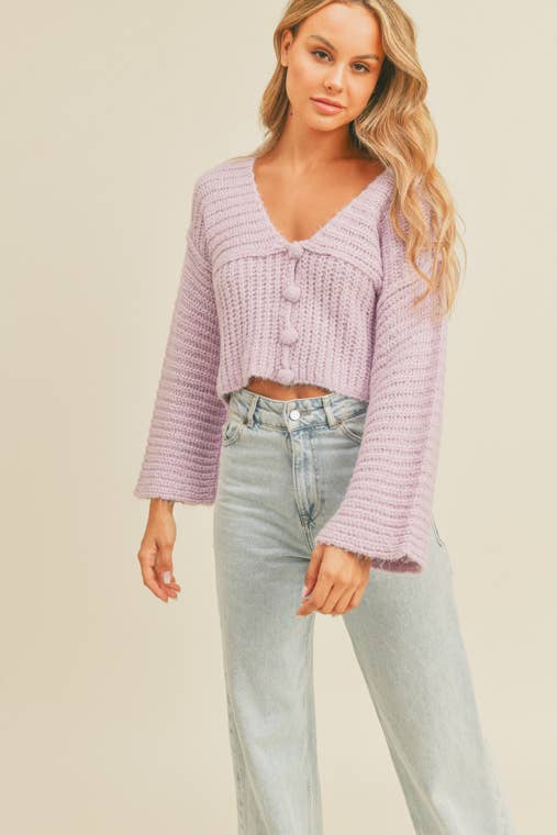 Take It Easy Cropped Cardigan